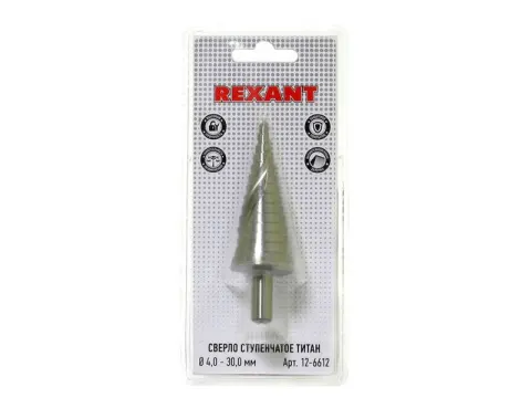 Сверло ступенчатое REXANT 4,0 - 30,0мм