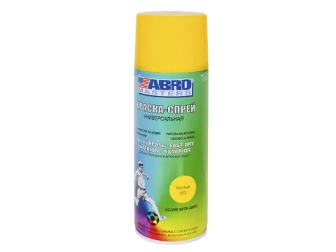 Краска спрей ABRO SP-053-AM (Желтая) 1/12