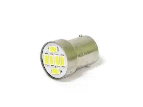 Светодиод 24V T15  6SMD (5630) BA15S WHITE"Маяк"/10