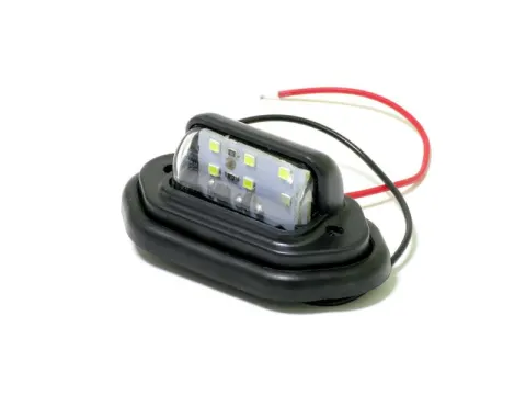 Подсветка номера 6 LED 12-30v 50мм черная (к-т 2шт)
