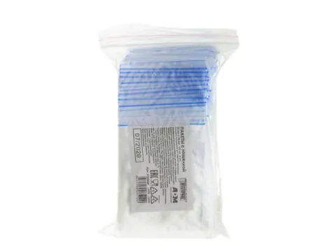 Пакеты с замком типа ZIP LOCK   5х7см 35мкм (002Р)  (100шт/уп) 1/20/360