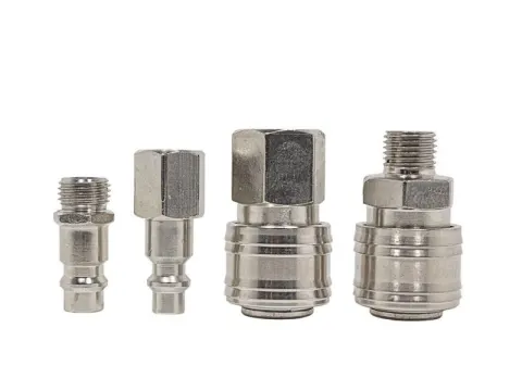 Набор быстроразъемных соединений 1/4", 4пр.(штуцер-2шт внутр./наруж. резьба, быстроразъем-2шт внутр. FORCEKRAFT