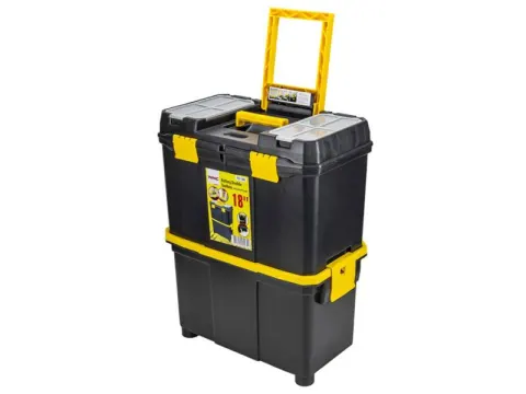 Ящик пластмассовый на колесах 18", 585x450x270мм WMC TOOLS