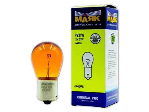 Лампа МАЯК ORIGINAL PRO А 12V 21W ORANGE/10