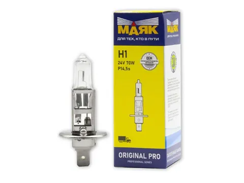 Лампа МАЯК ORIGINAL PRO H1 24V 70W P14,5s