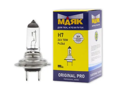 Лампа МАЯК ORIGINAL PRO Н7 24 70W Px26d