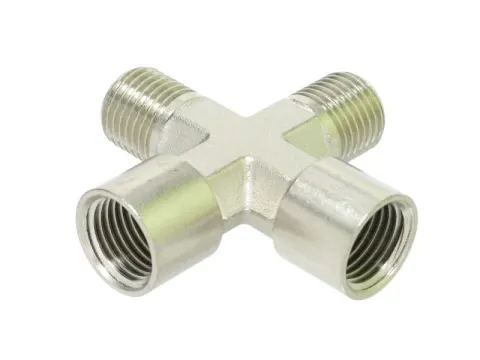 Фитинг -четверник 1/4"  М-М-П-П