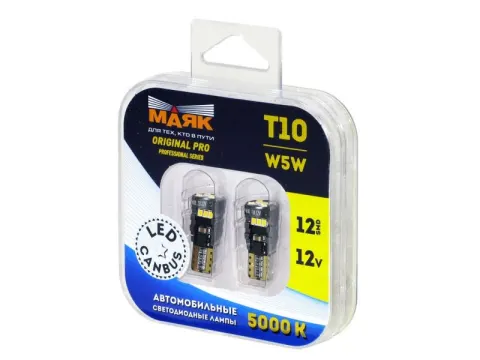 Светодиод 12V T10 12SMD(2016) W2.1x9.5d WHITE ORP/CAN02