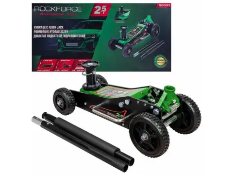 Домкрат подкатной гидравлический 2,5т (h min 155мм, h max 665мм) RockFORCE