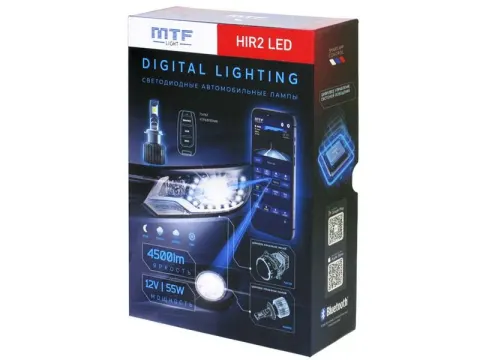 Светодиодные лампы MTF Light серии DIGITAL LIGHTING НIR2(9012), 12V, 55W, 4500lm, 3000-7000K, управл