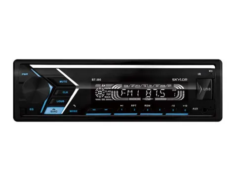 Автомагнитола SKYLOR BT-390 Multicolor 4x50 BT, MP3, WMA, USB, AUX,RCA, SD-card съемная панель (20 шт.)