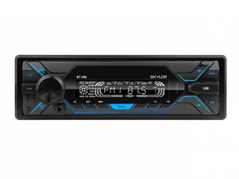 Автомагнитола SKYLOR BT-380 Multicolor 4x50 BT, MP3, WMA, USB, AUX,RCA, SD-card съемная панель (20 шт.)