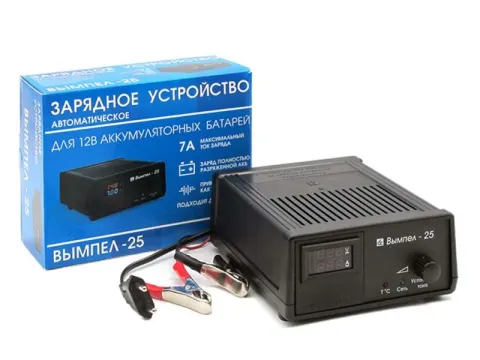 Зарядное устройство Вымпел-25 (автомат,0-7А,14.8В,LED амперметр/вольтметр)