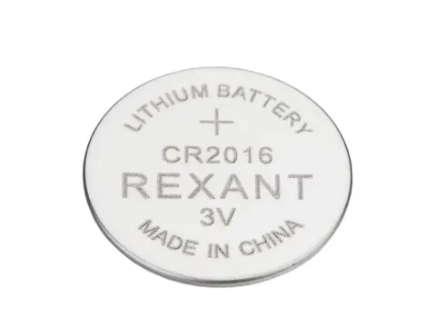 Батарейки литиевые CR2016 3В блистер 5 шт. REXANT /5