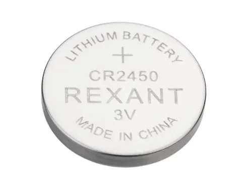 Батарейки литиевые CR2450 3В блистер 5 шт. REXANT /5