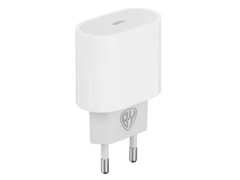 СЗУ 220В, BY Pure 20Вт, USB-C PD,110-240В,50-60Гц, пластик, белый