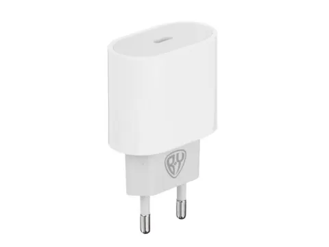 СЗУ 220В, с кабелем BY Ньютон 20Вт,USB-C PD,каб С-С,3А,100см,110-240В,белый