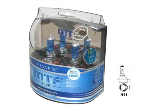 Набор ламп MTF H11 12V55W Titanium 4400K (Корея)