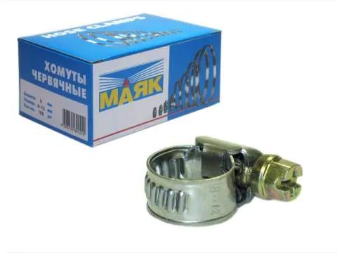 Хомут  08 - 12 мм"Маяк" ( 2000/100 ) 9мм