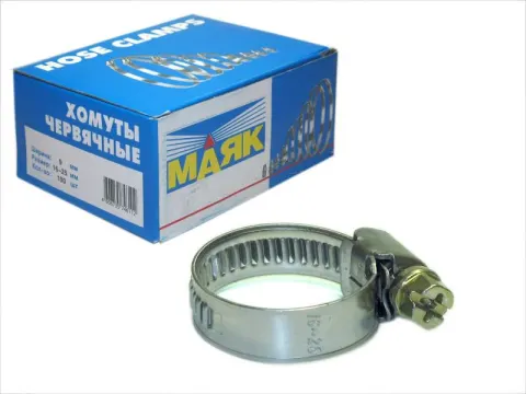 Хомут  16 - 25 мм"Маяк" ( 1000/100 ) 9мм