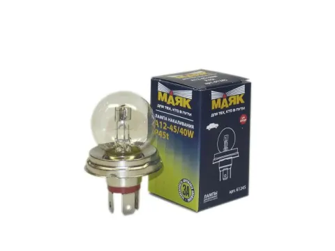 Лампа МАЯК А12V 45/40W P45t /10/100