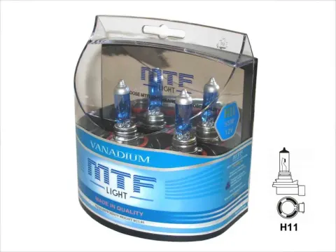 Набор ламп MTF H11 12V55W Vanadium 5000K (Корея)