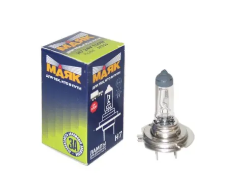 Лампа МАЯК Н7 24-100 Px26d/ 10/100/400