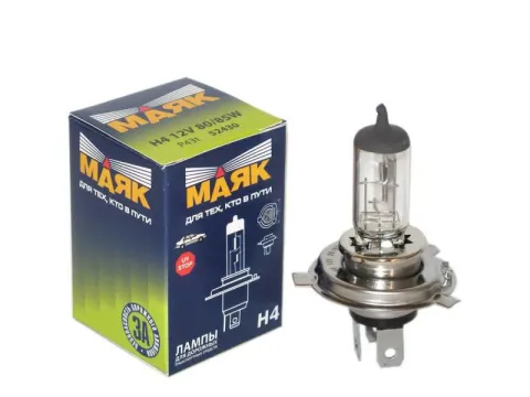 Лампа МАЯК H4 12V 80/85W P43t 10/400