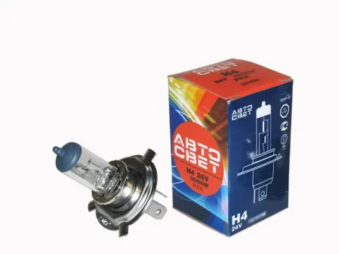 Лампа АВТОСВЕТ H4 24V 75/70W P43t /10
